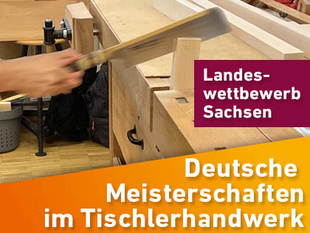 Symbolgrafik Deutsche Meisterschaften im Tischlerhandwerk - Landeswettbewerb Sachsen
